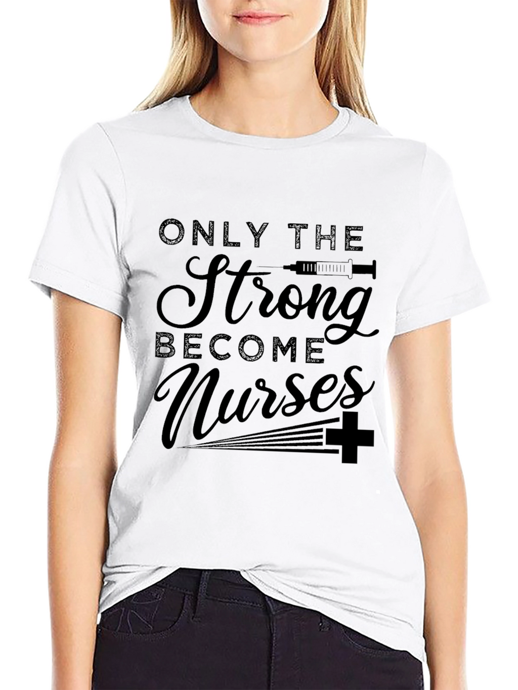 Strong Nurses Graphic Tee - Unisex Black T-Shirt