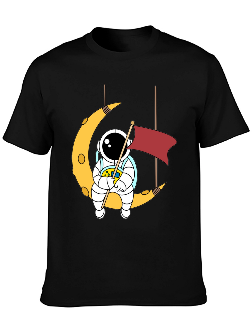 Astronaut Moon Swing Graphic T-Shirt