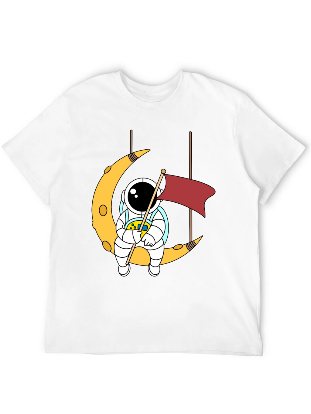 Astronaut Moon Swing Graphic T-Shirt