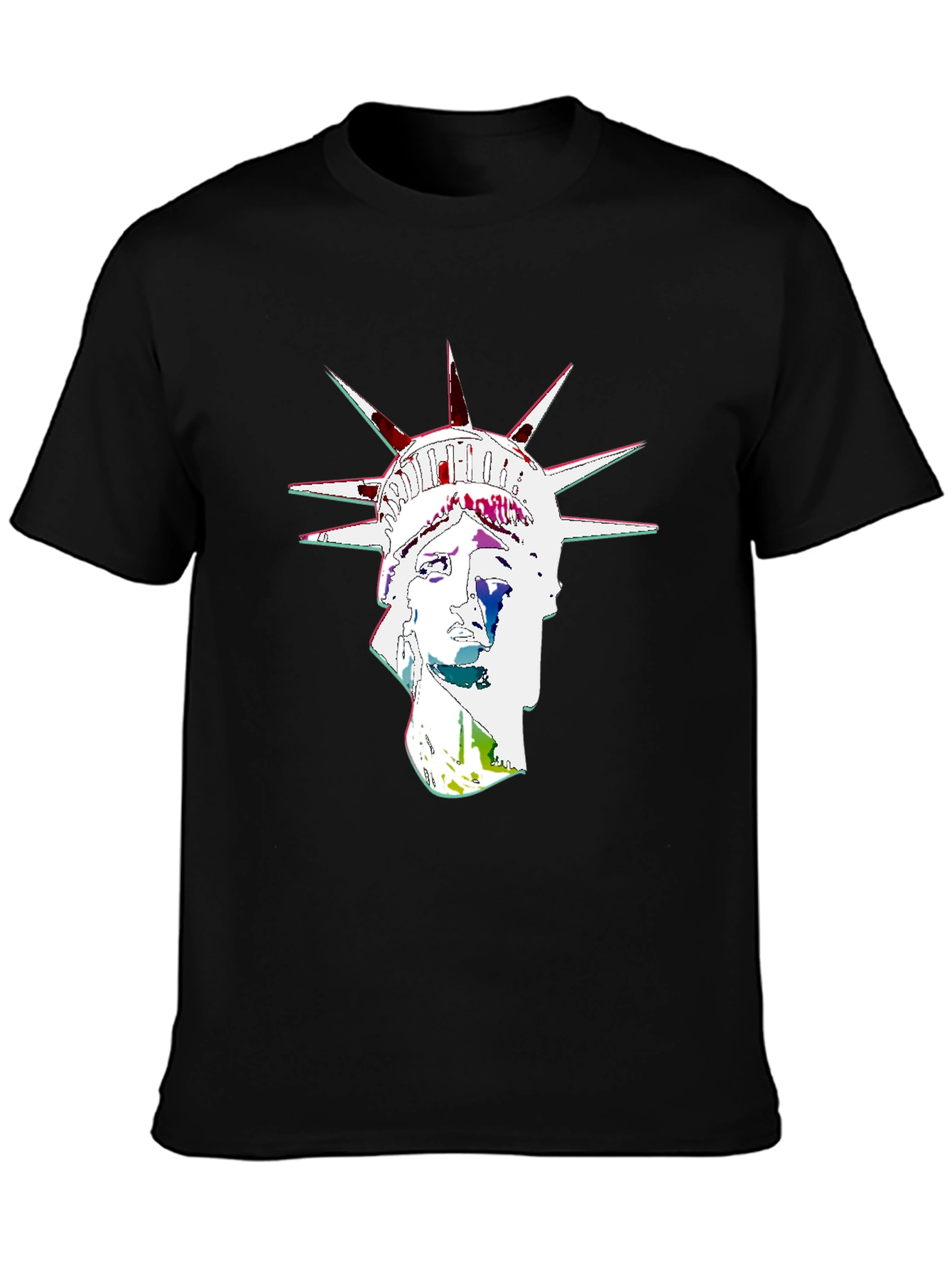 Statue of Liberty Graphic Black T-Shirt
