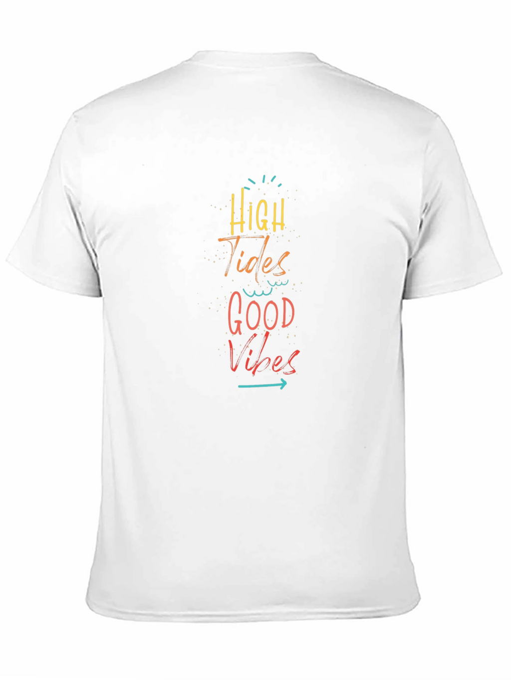High Tides Good Vibes Black Graphic Tee