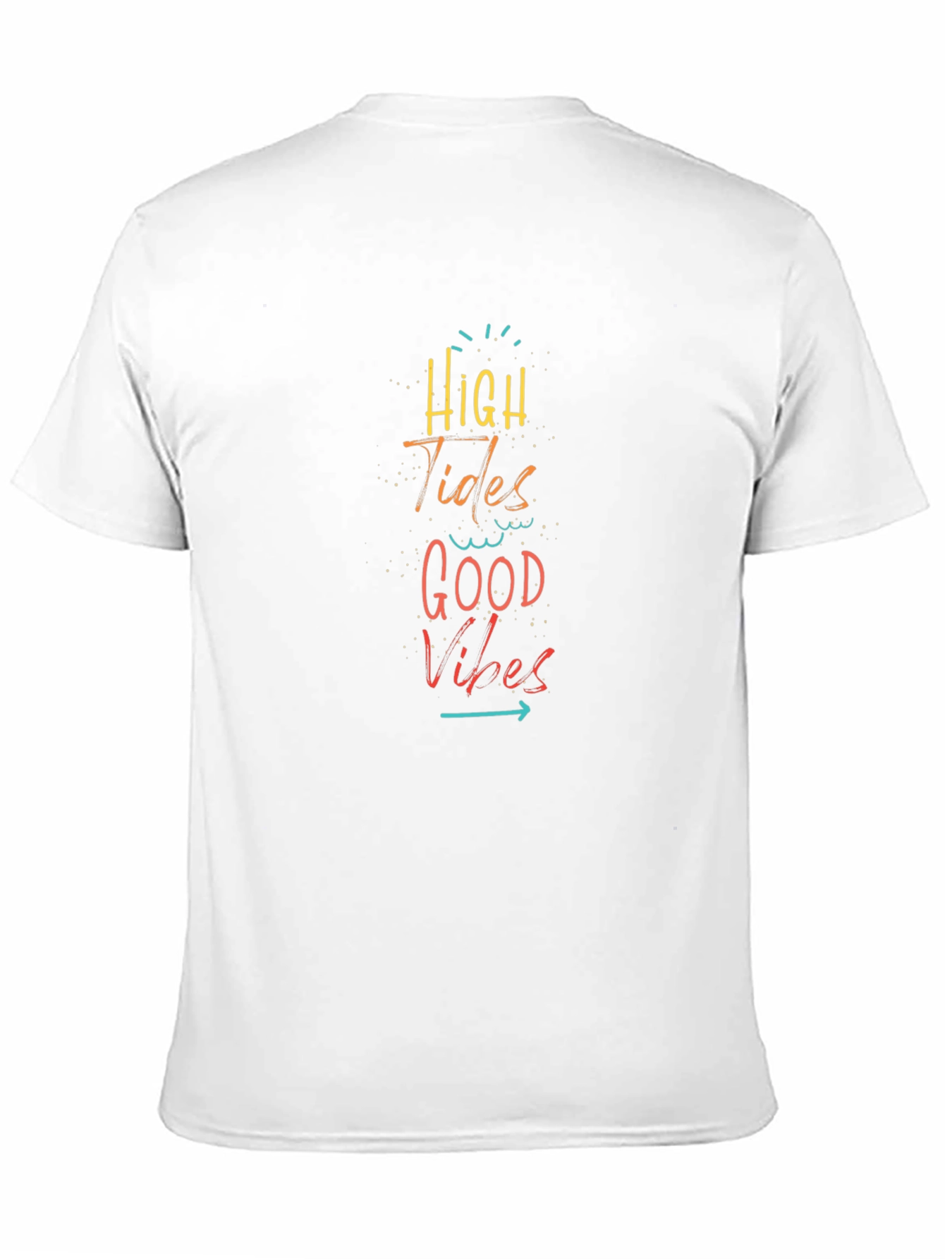 High Tides Good Vibes Black Graphic Tee