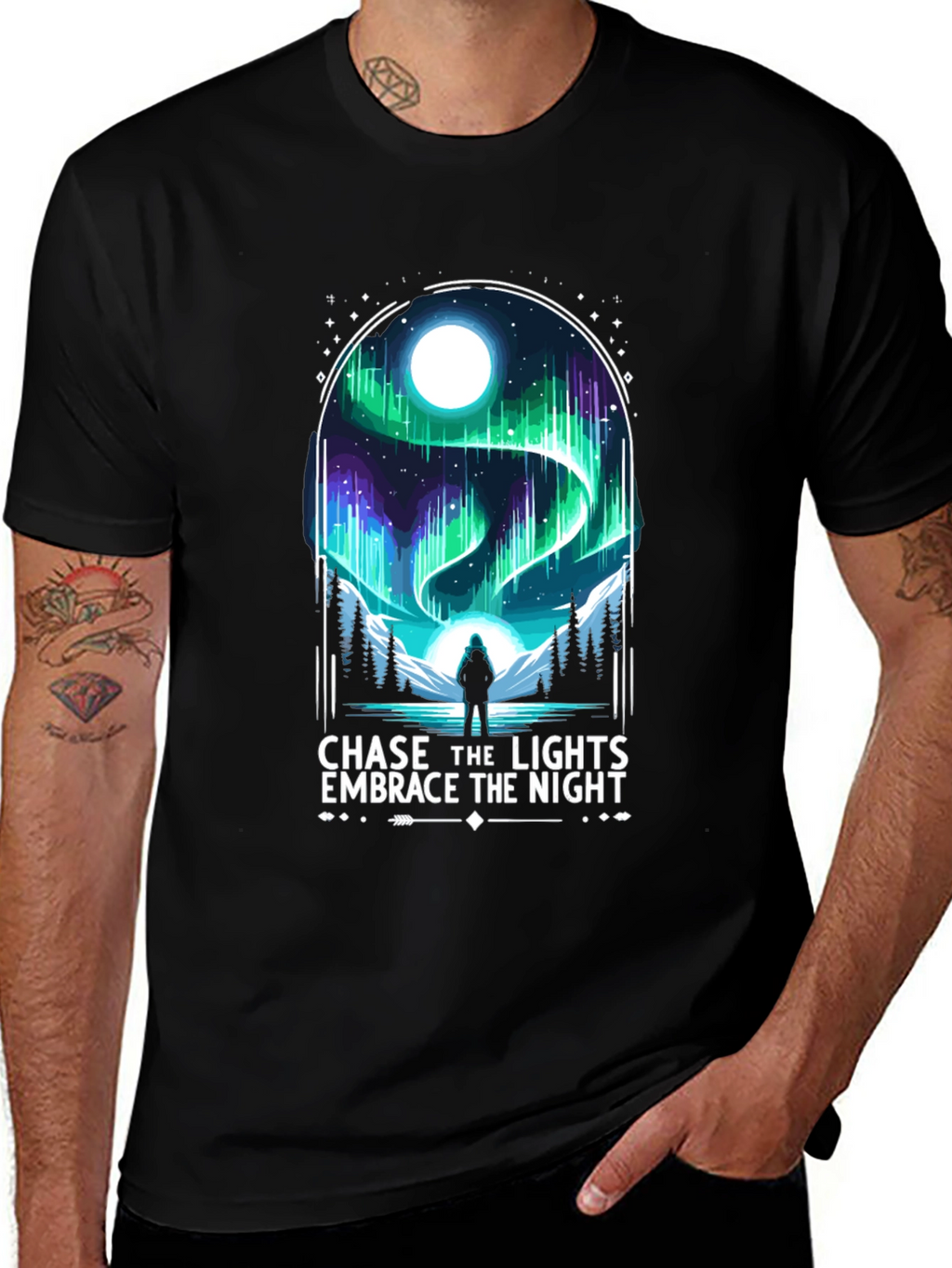 Chase the Lights T-Shirt - Embrace the Night