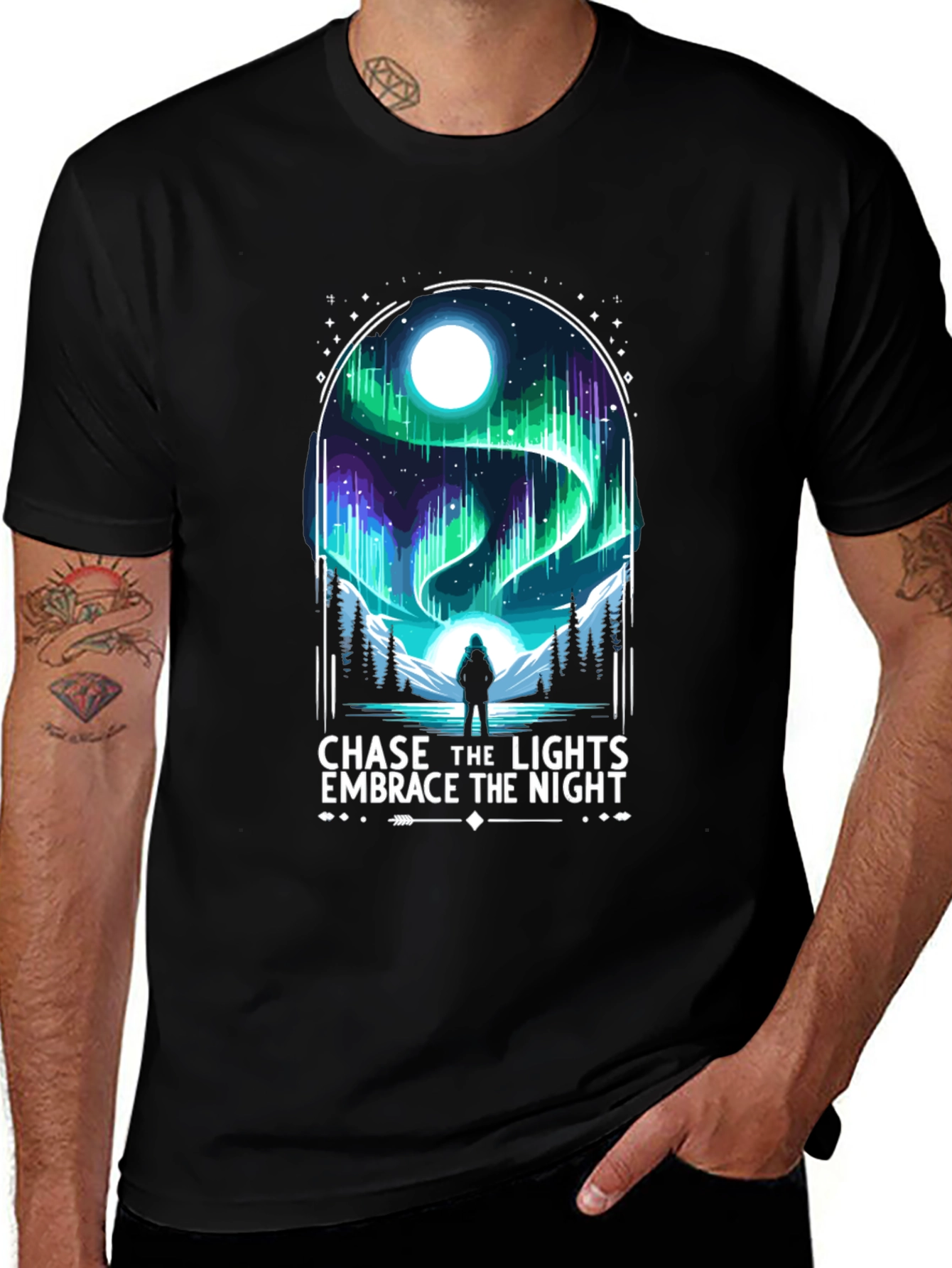 Chase the Lights T-Shirt - Embrace the Night
