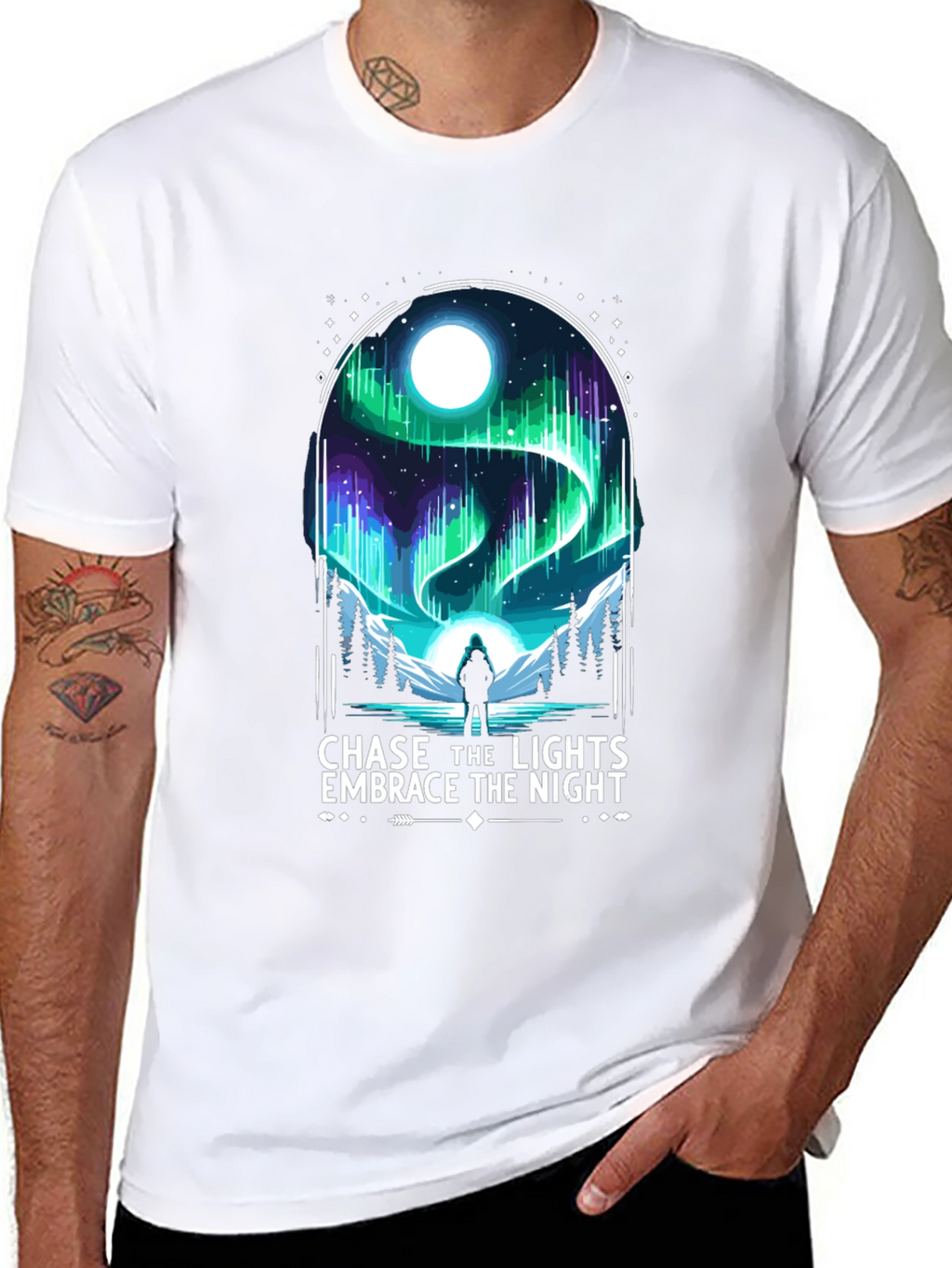 Chase the Lights T-Shirt - Embrace the Night