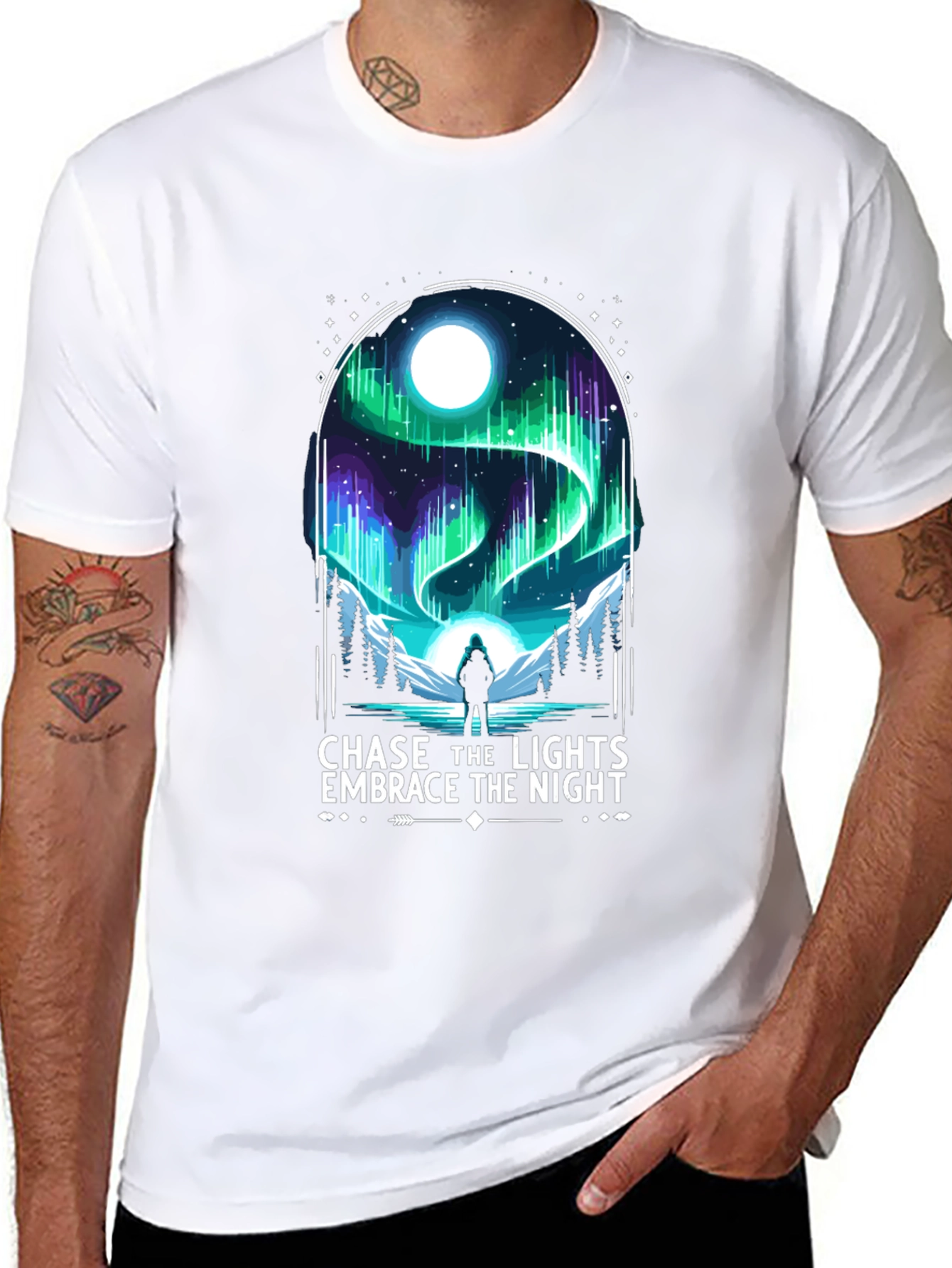 Chase the Lights T-Shirt - Embrace the Night
