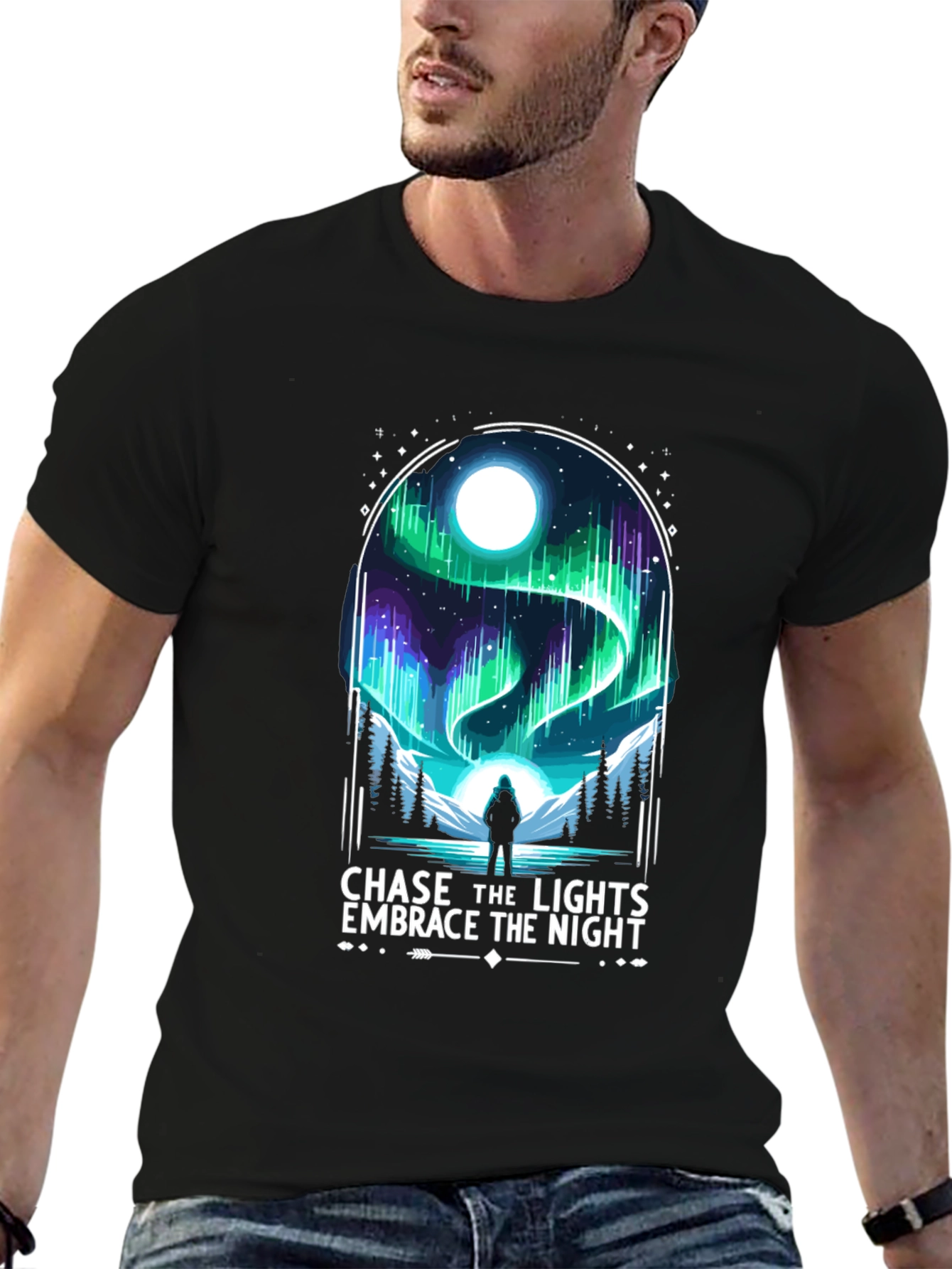 Chase the Lights T-Shirt - Embrace the Night