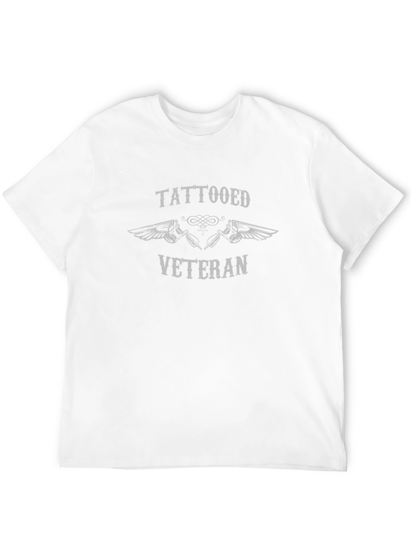 Tattooed Veteran Graphic Tee - Black Cotton Blend