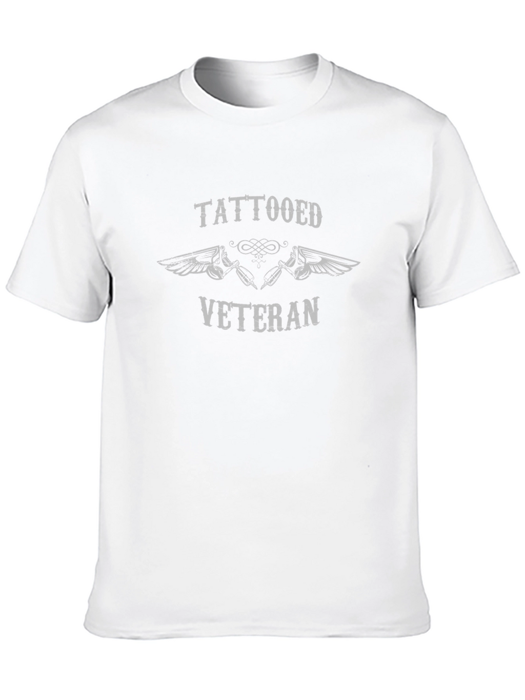 Tattooed Veteran Graphic Tee - Black Cotton Blend