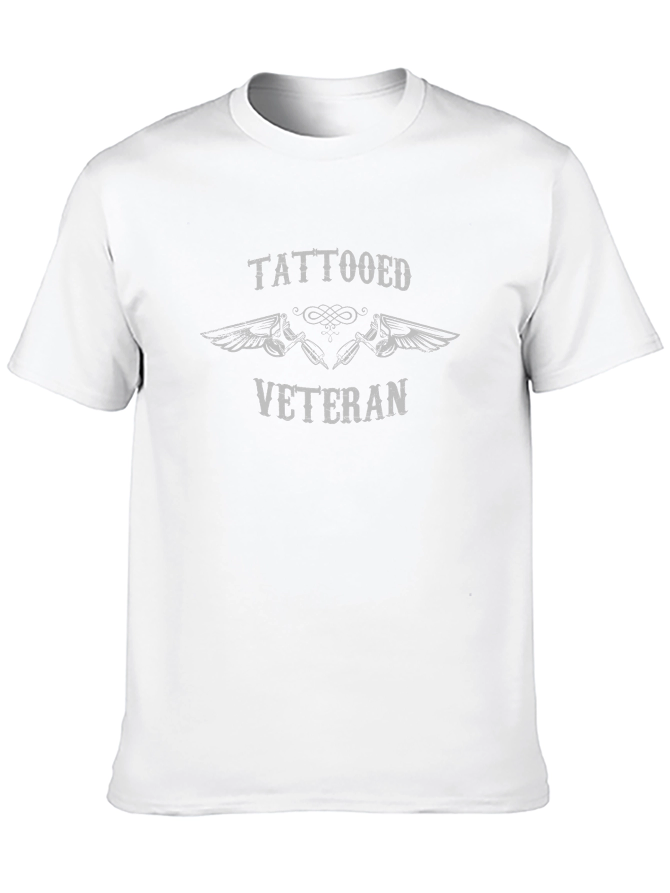 Tattooed Veteran Graphic Tee - Black Cotton Blend