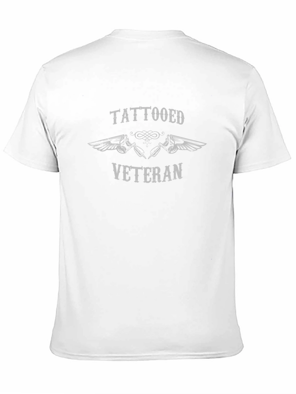 Tattooed Veteran Graphic Tee - Black Cotton Blend