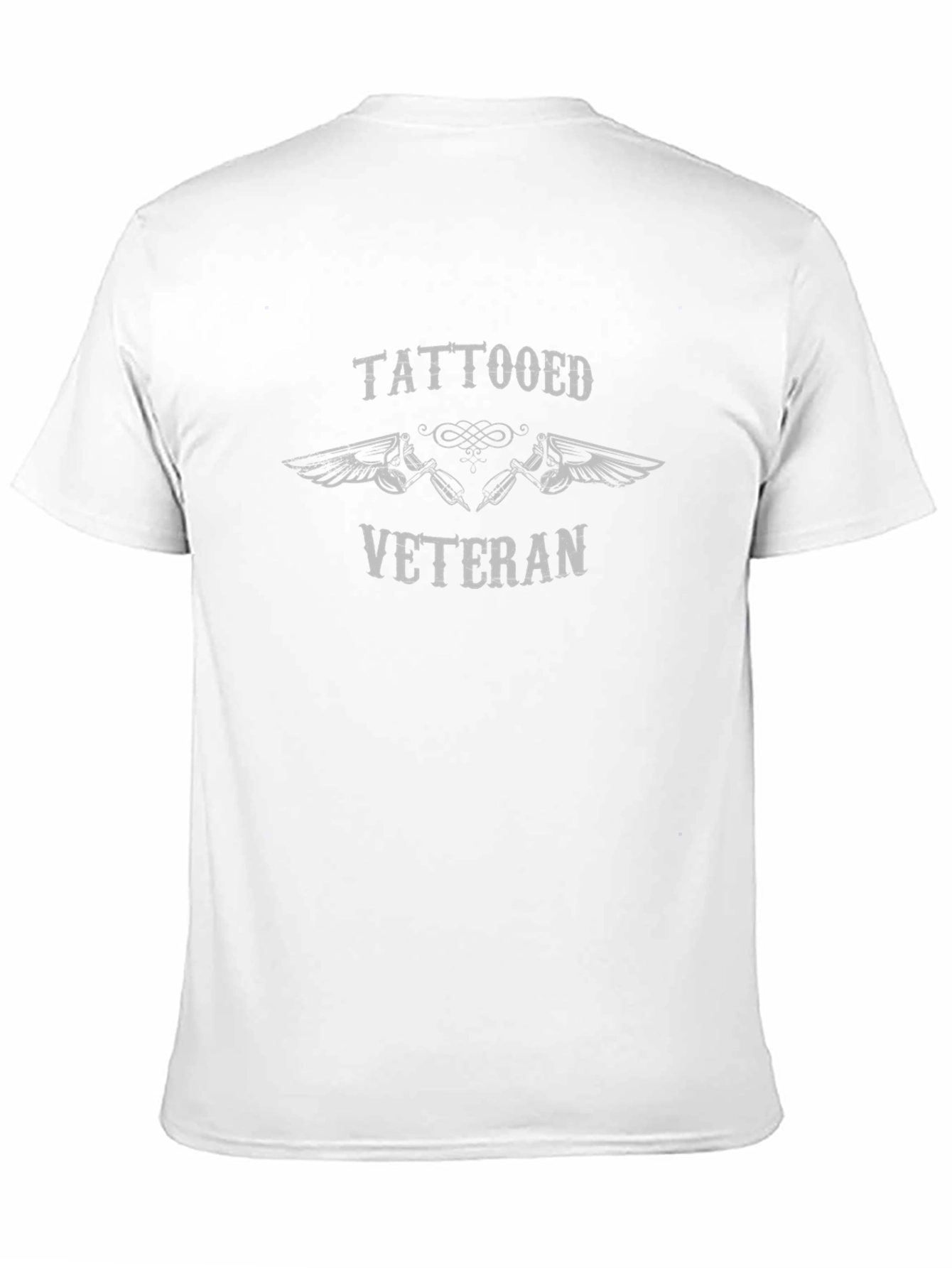 Tattooed Veteran Graphic Tee - Black Cotton Blend