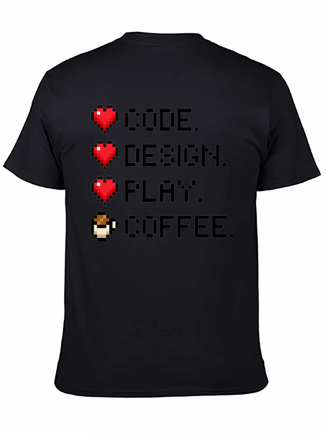 Gamer Code Design Play Coffee Tee