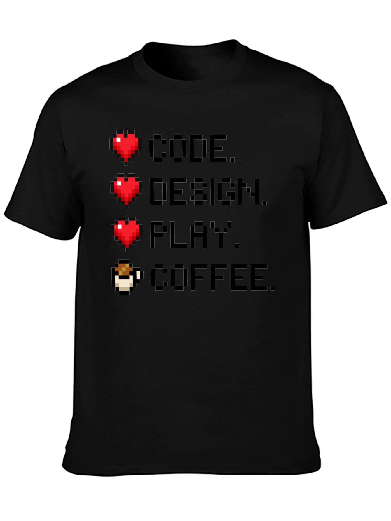 Gamer Code Design Play Coffee Tee