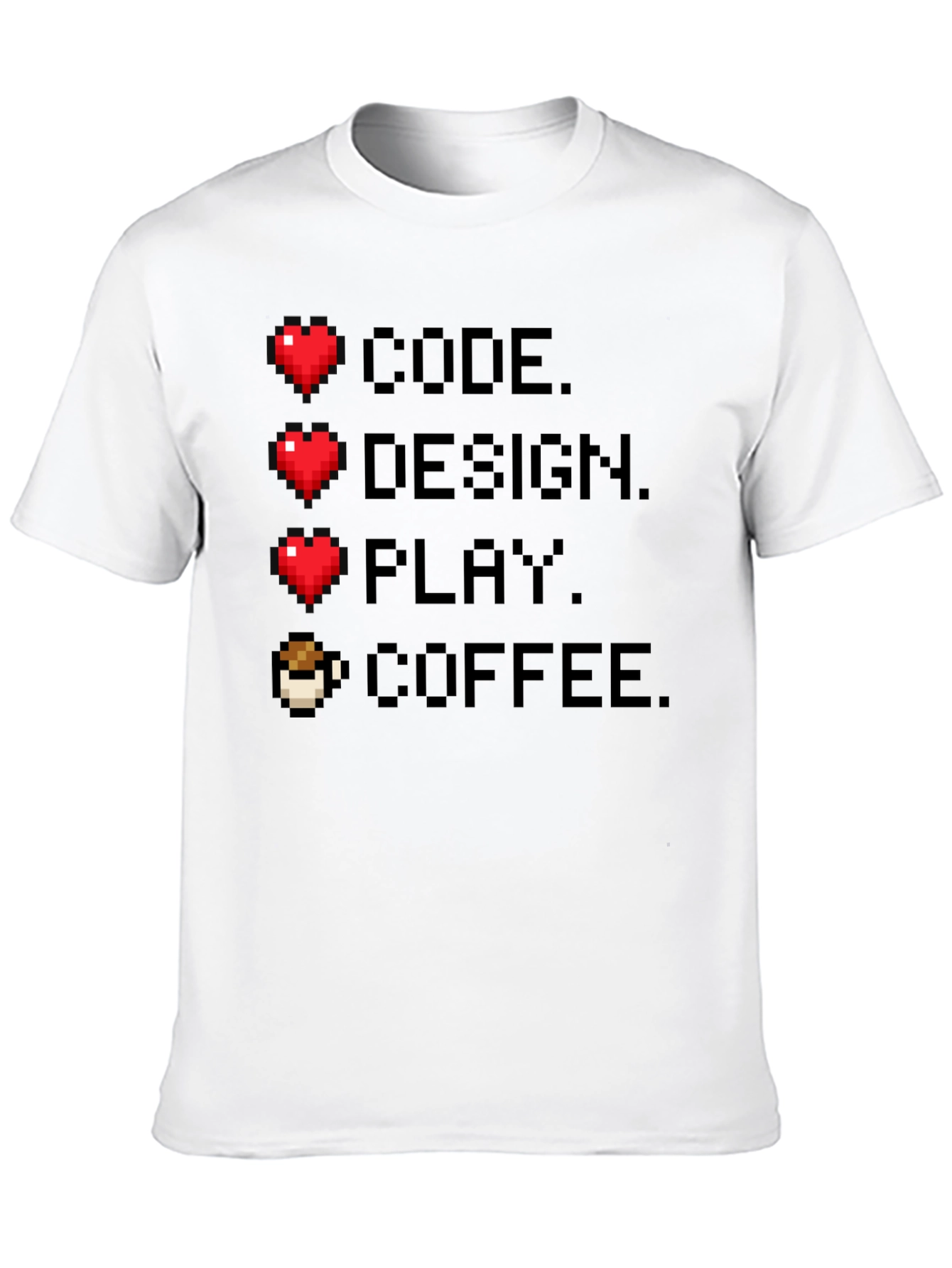 Gamer Code Design Play Coffee Tee