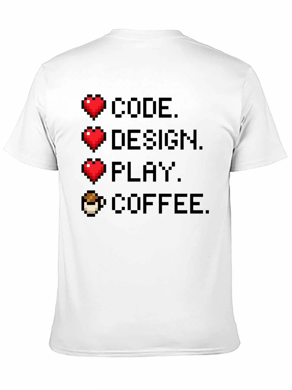 Gamer Code Design Play Coffee Tee