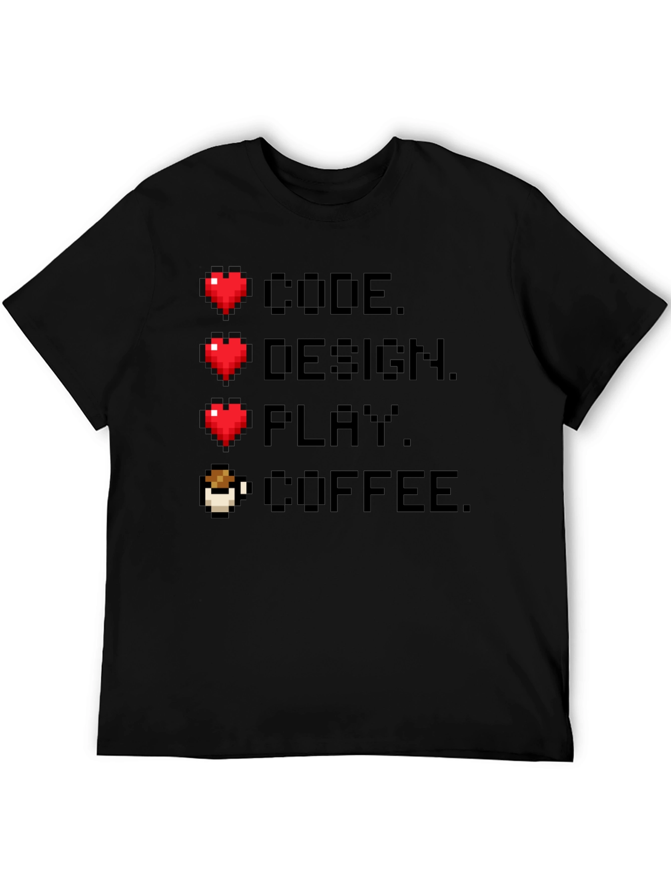 Gamer Code Design Play Coffee Tee