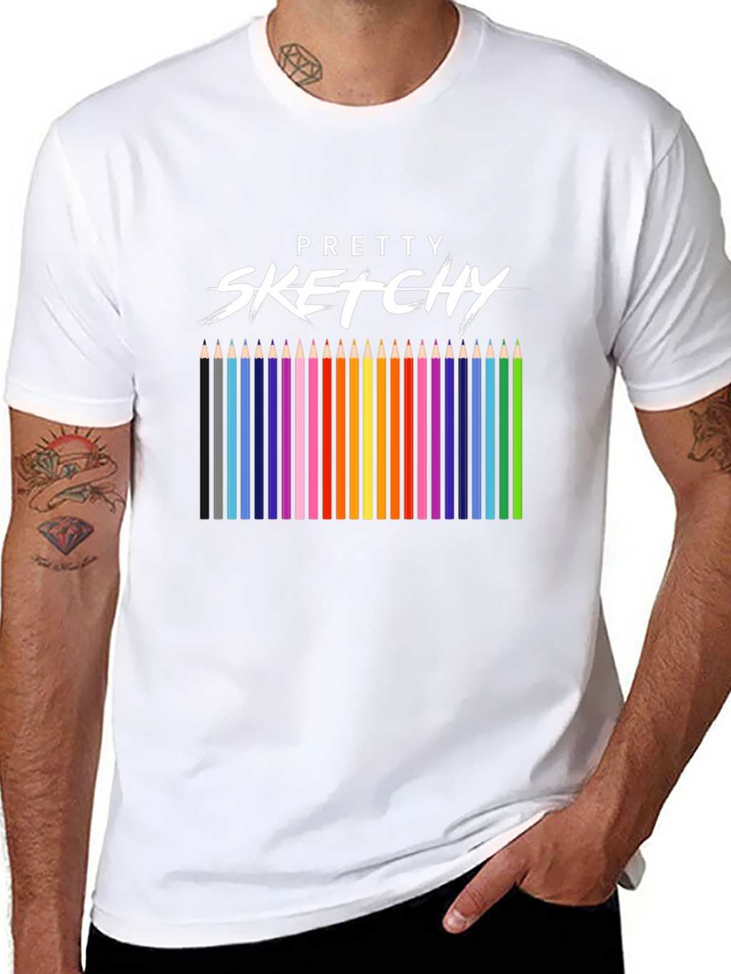 Pretty Sketchy Graphic T-Shirt