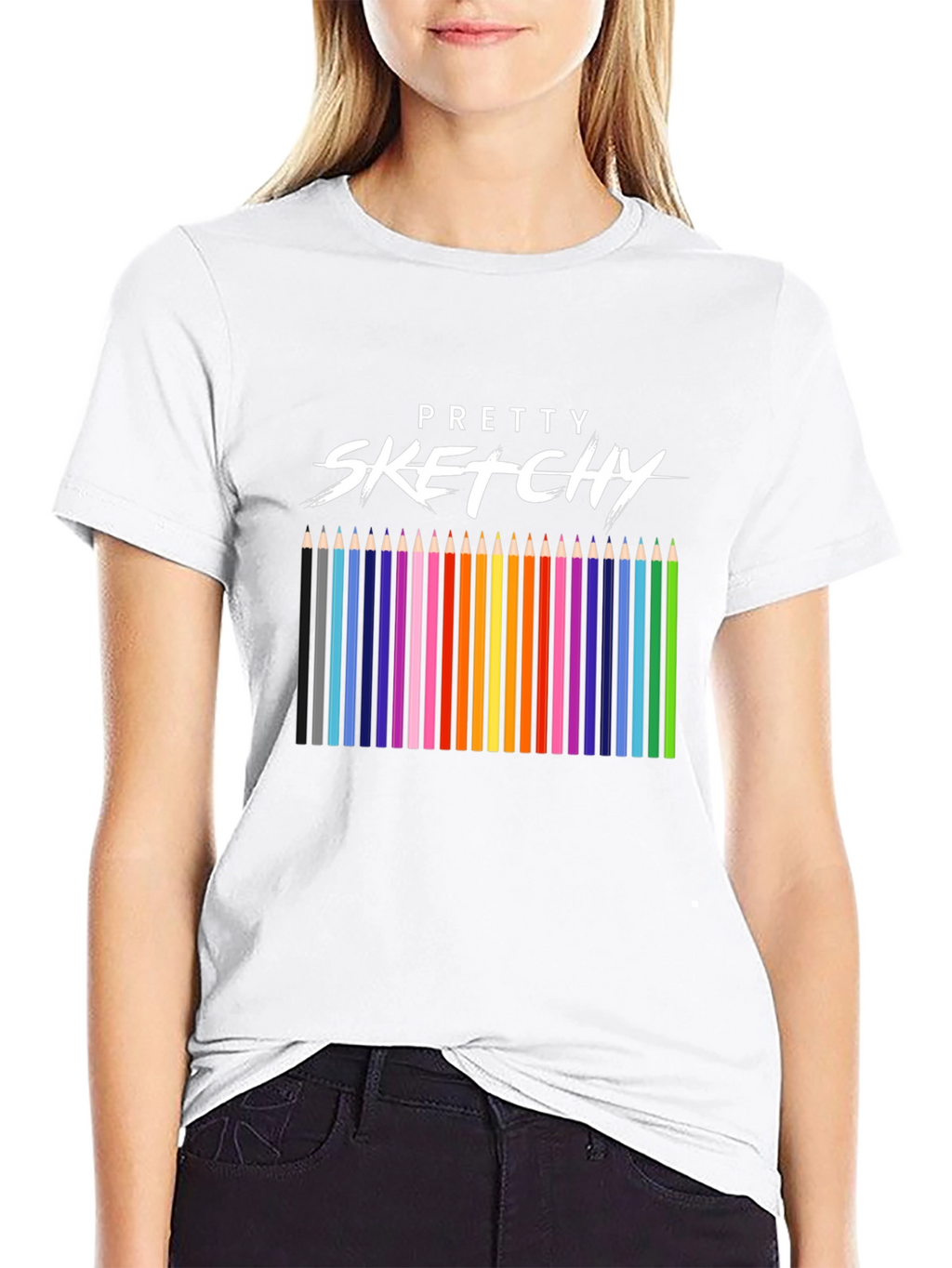 Pretty Sketchy Graphic T-Shirt