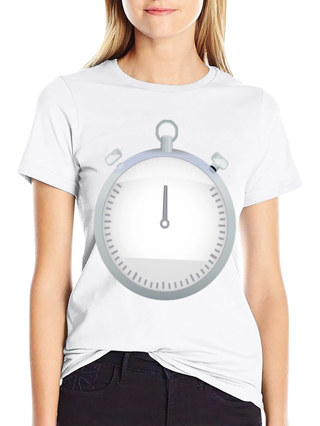 Stopwatch Graphic Tee - Classic Timekeeper Design