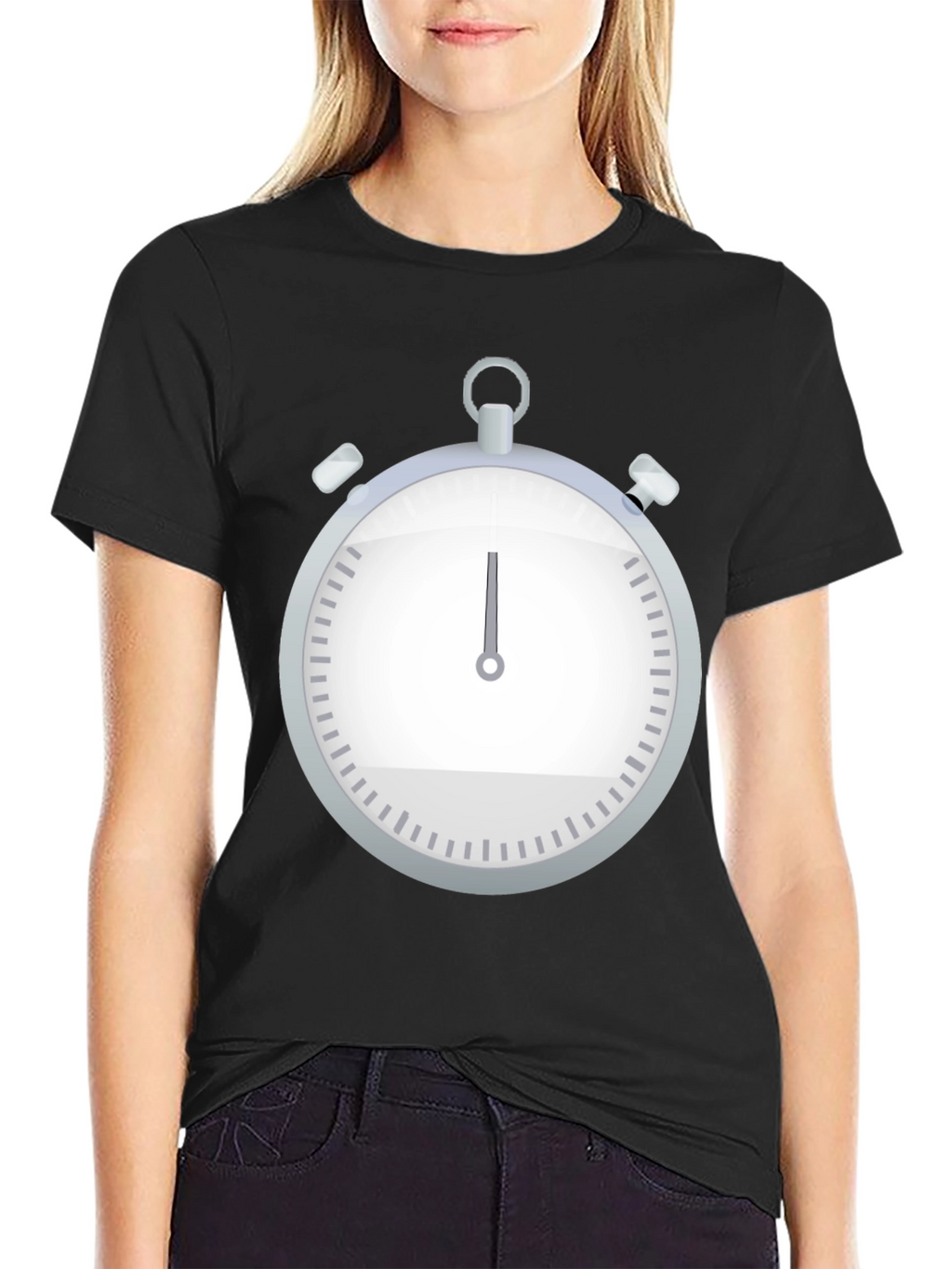 Stopwatch Graphic Tee - Classic Timekeeper Design