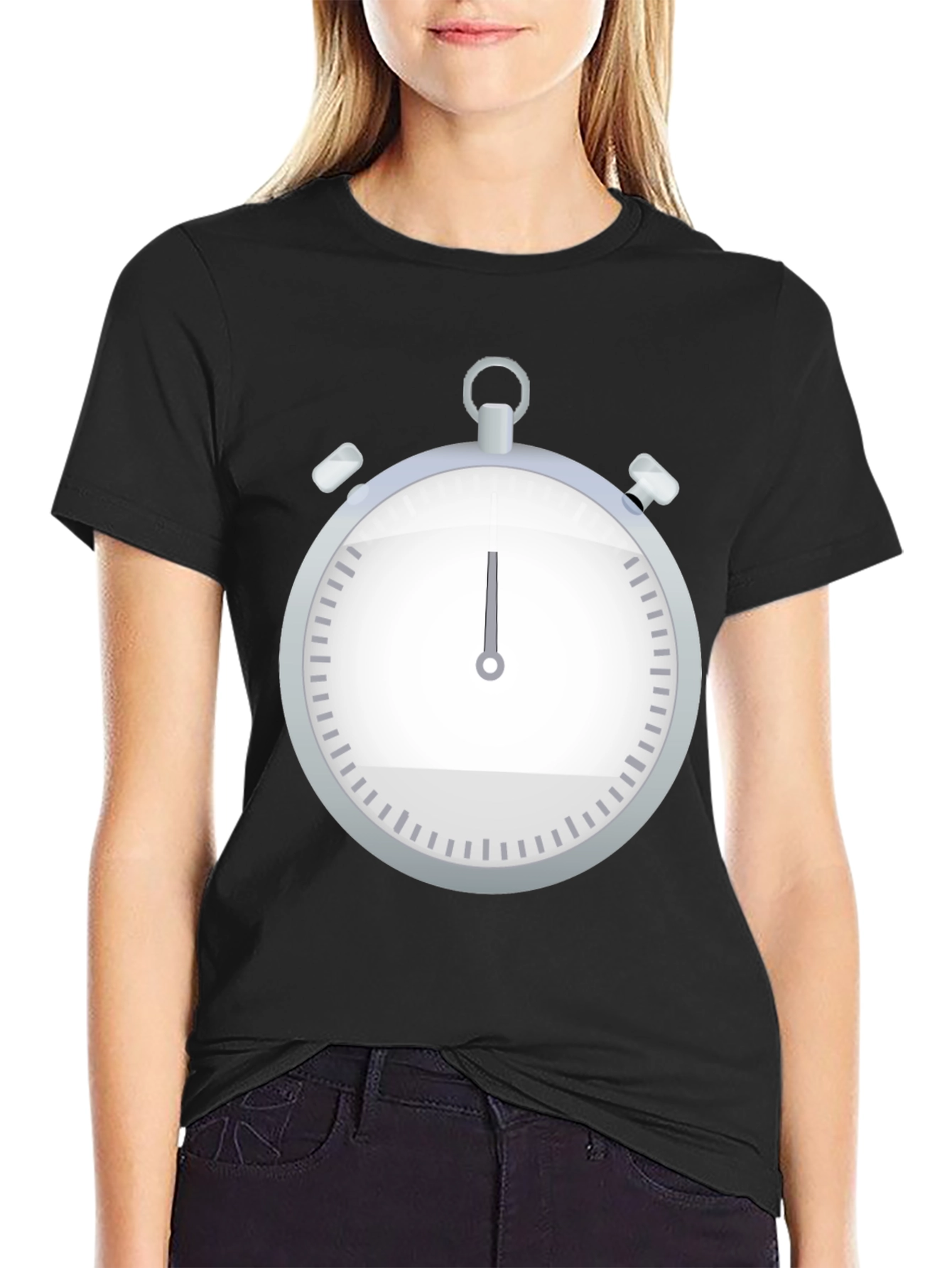 Stopwatch Graphic Tee - Classic Timekeeper Design