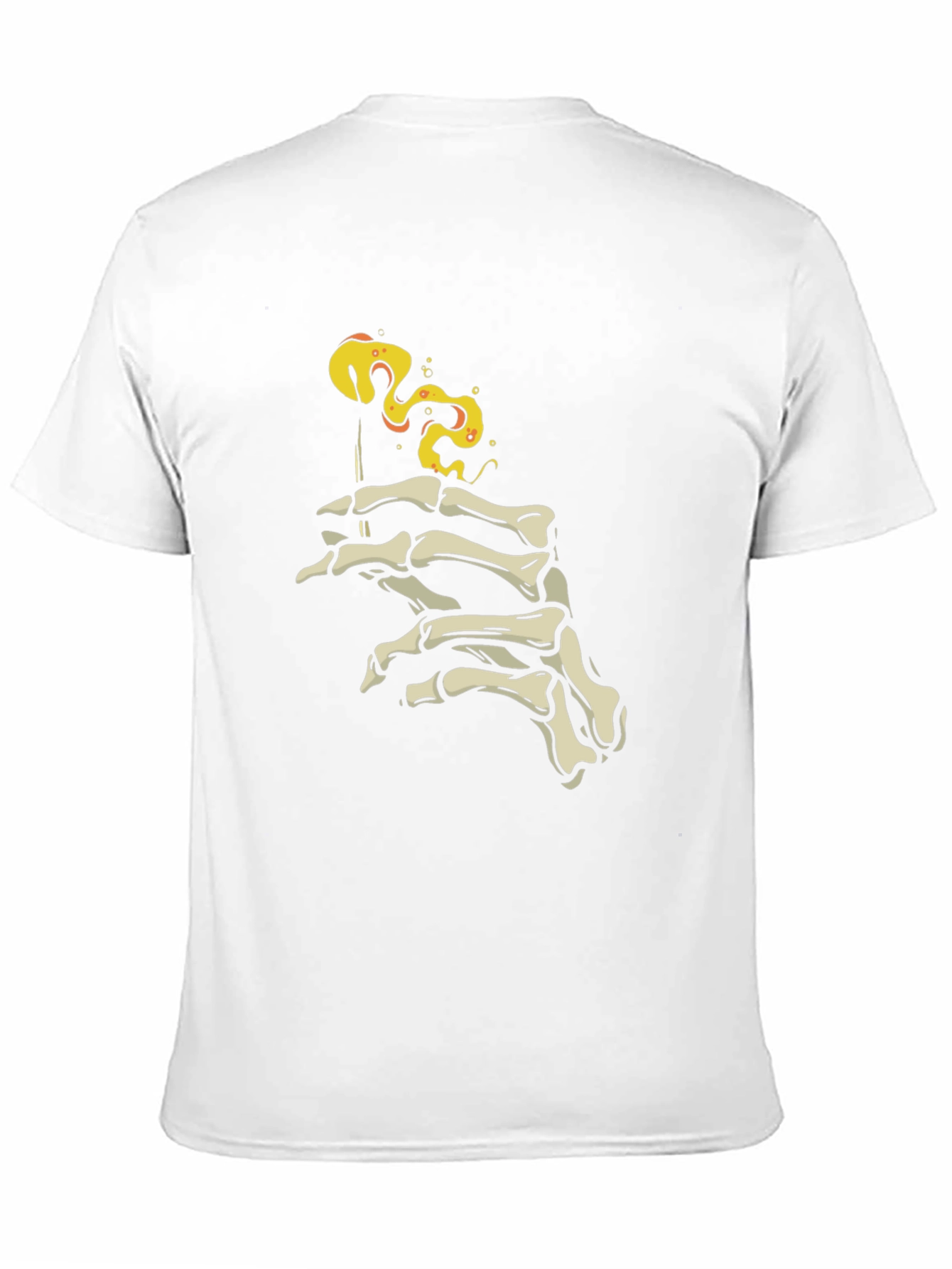 Skeleton Hand Smoking T-Shirt - Edgy Graphic Tee