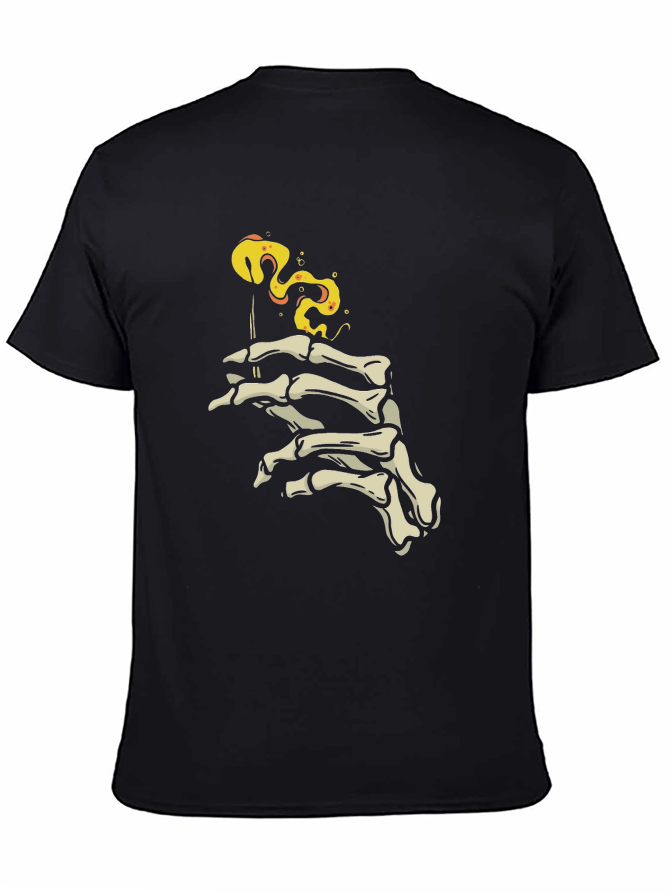 Skeleton Hand Smoking T-Shirt - Edgy Graphic Tee