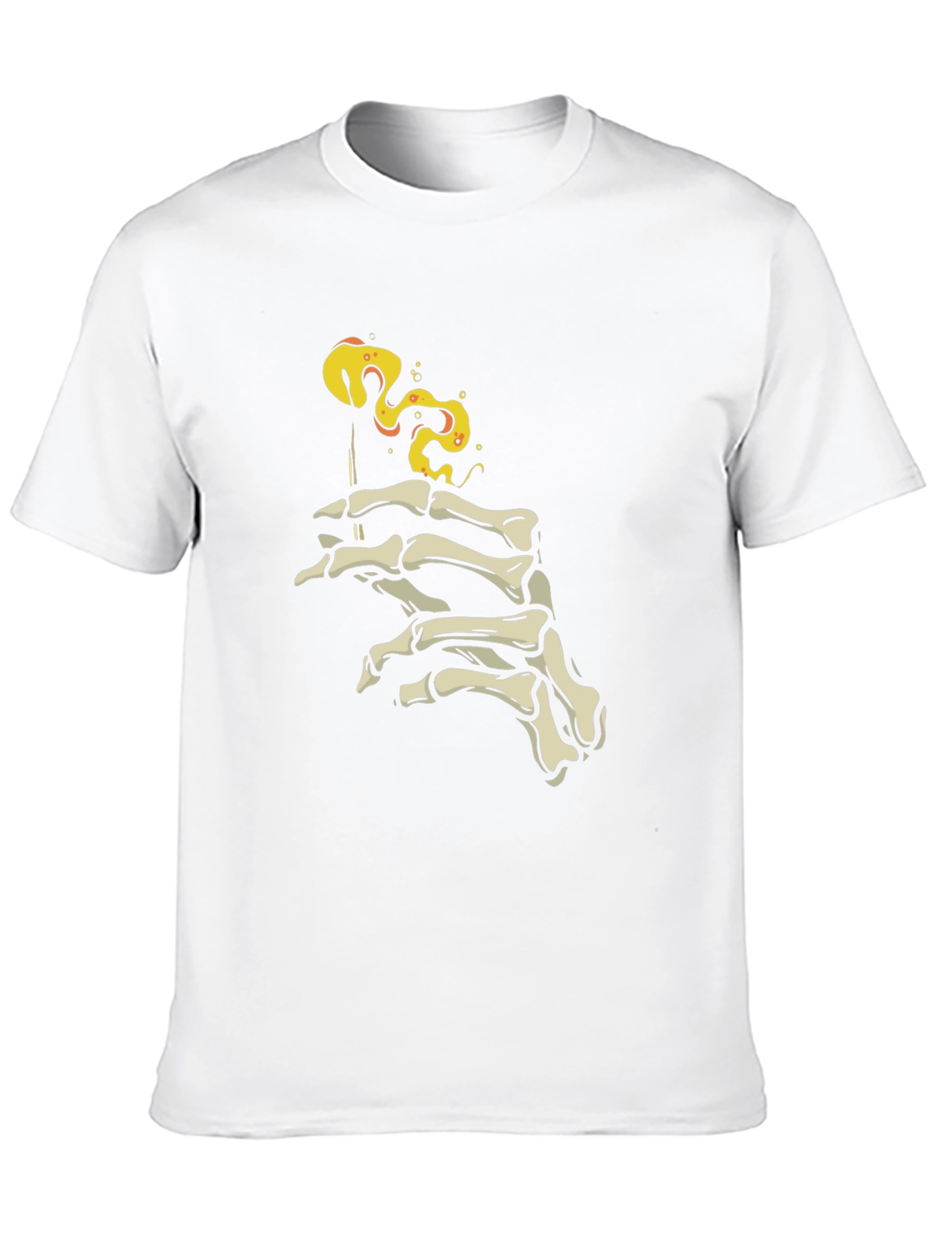 Skeleton Hand Smoking T-Shirt - Edgy Graphic Tee
