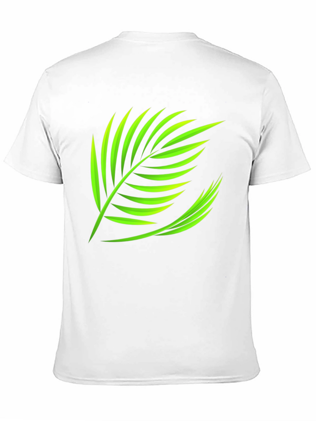 Tropical Leaf Graphic Tee - Black Cotton Shirt
