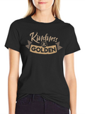 Kindness is Golden Graphic Tee - Soft Black T-Shirt