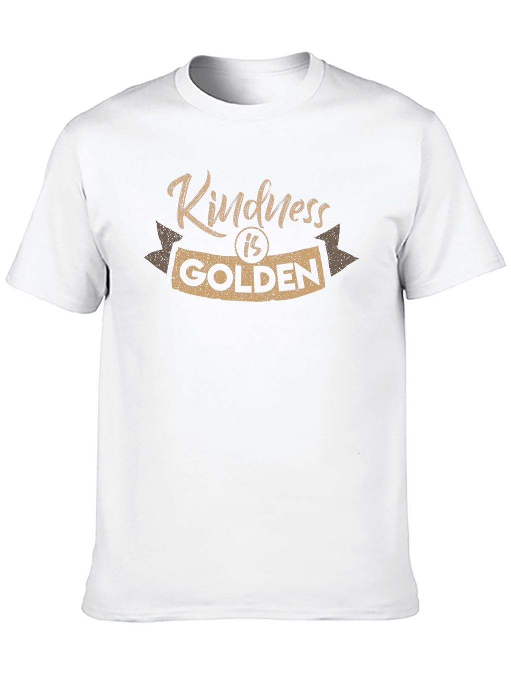Kindness is Golden Graphic Tee - Soft Black T-Shirt