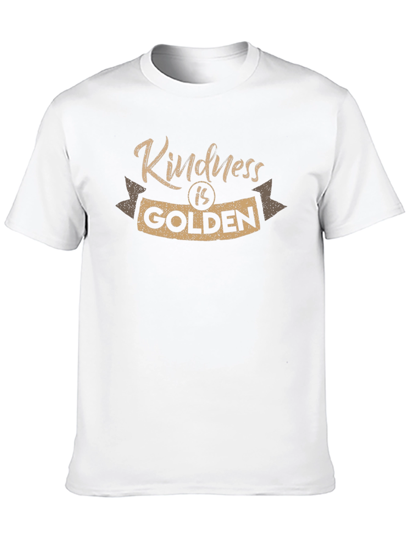 Kindness is Golden Graphic Tee - Soft Black T-Shirt