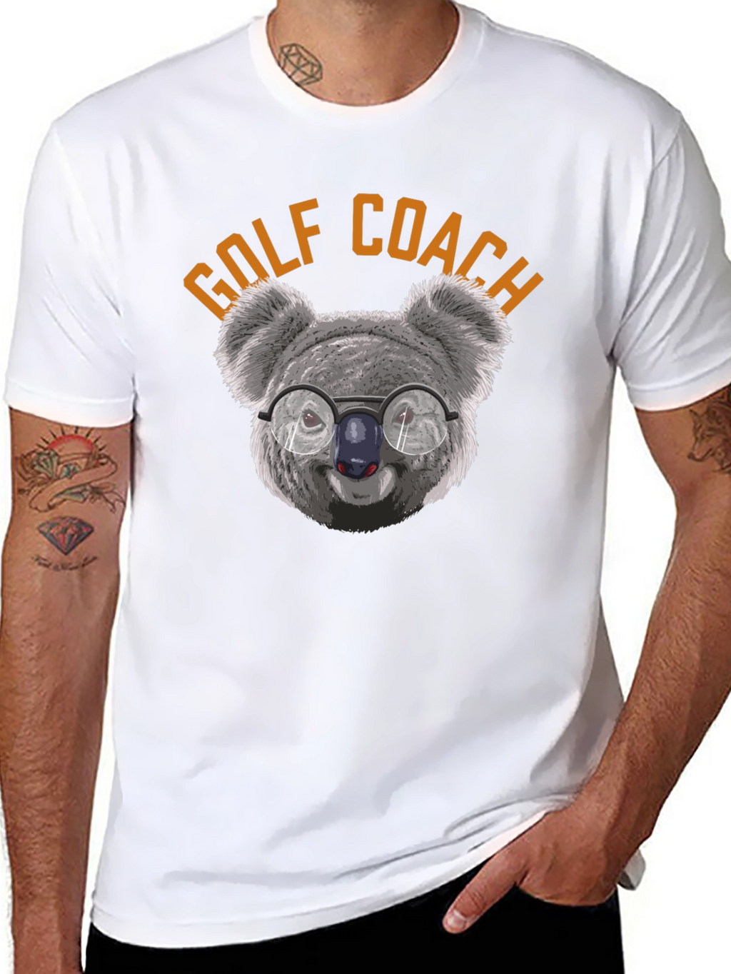 Golf Coach Koala Graphic Tee