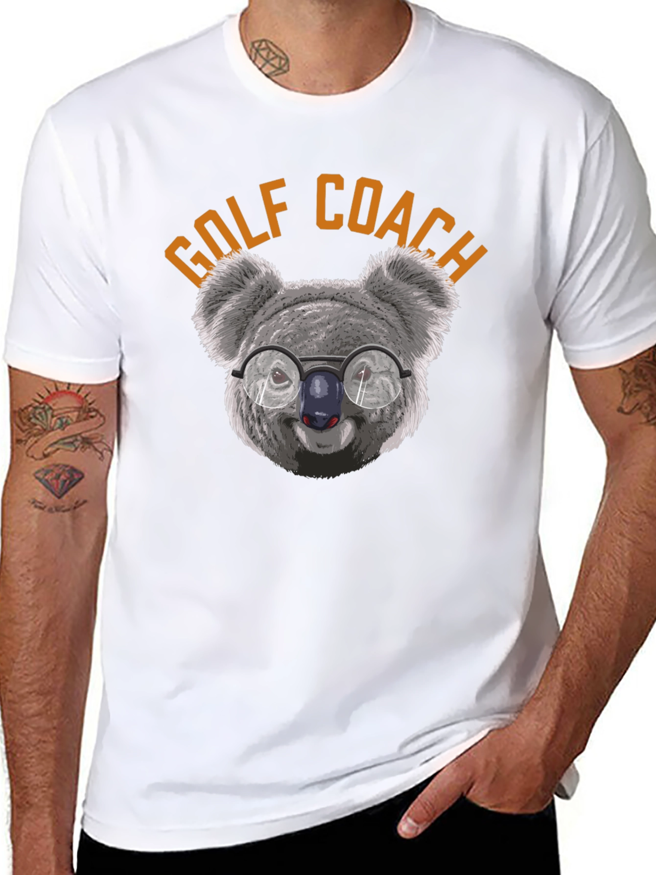 Golf Coach Koala Graphic Tee