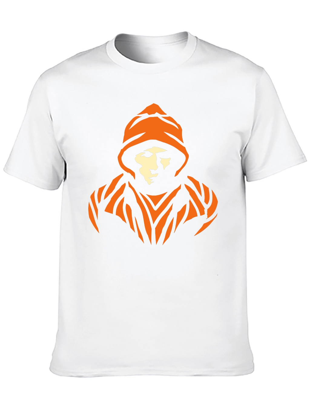 Urban Orange Graphic Black T-Shirt