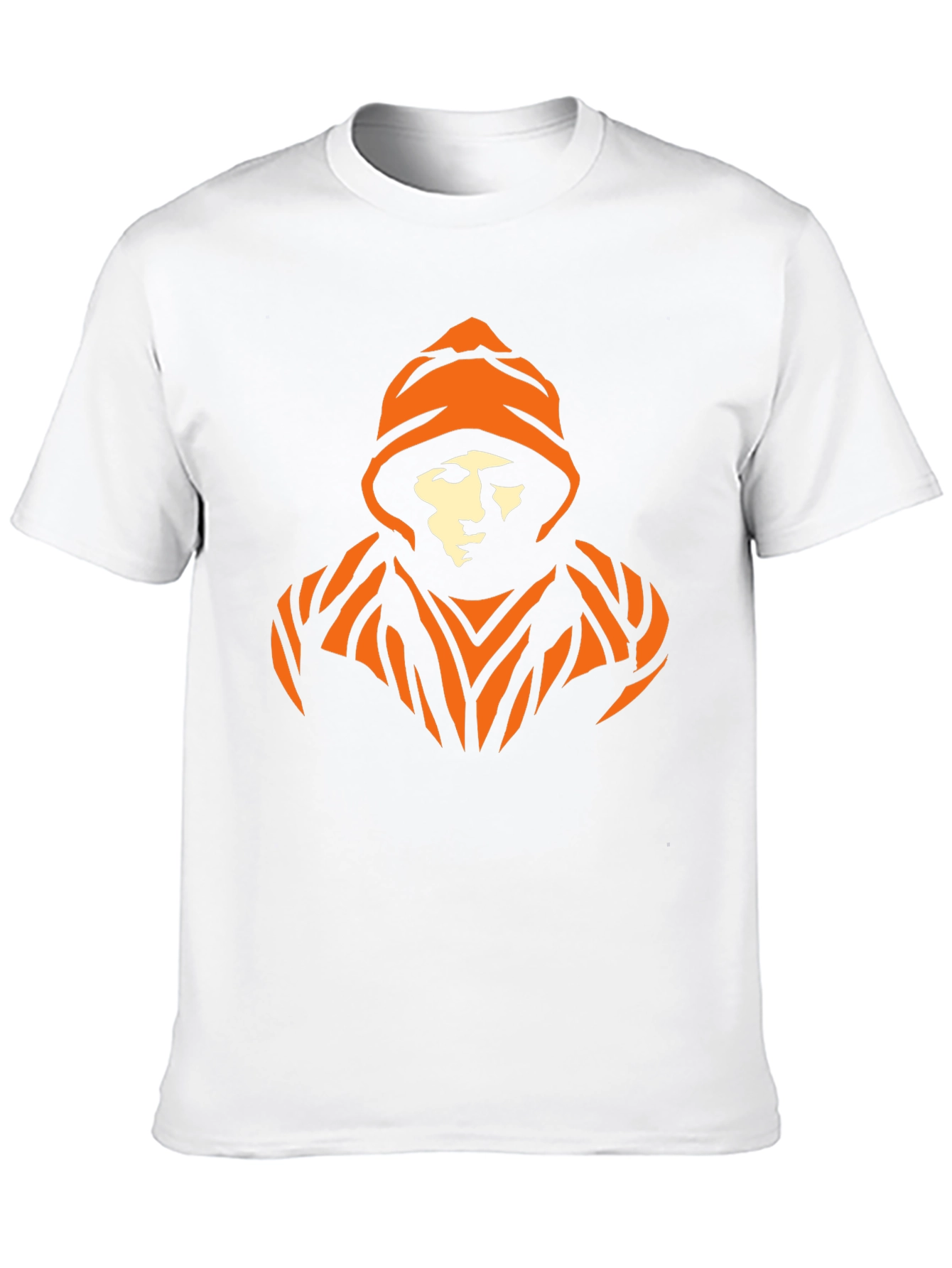 Urban Orange Graphic Black T-Shirt