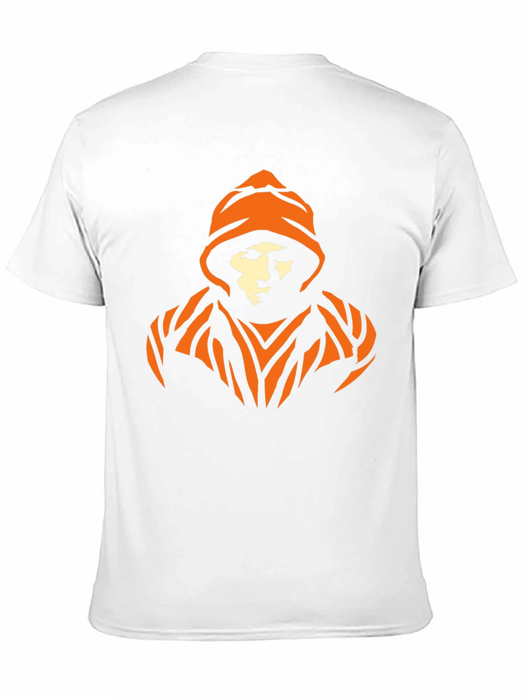 Urban Orange Graphic Black T-Shirt
