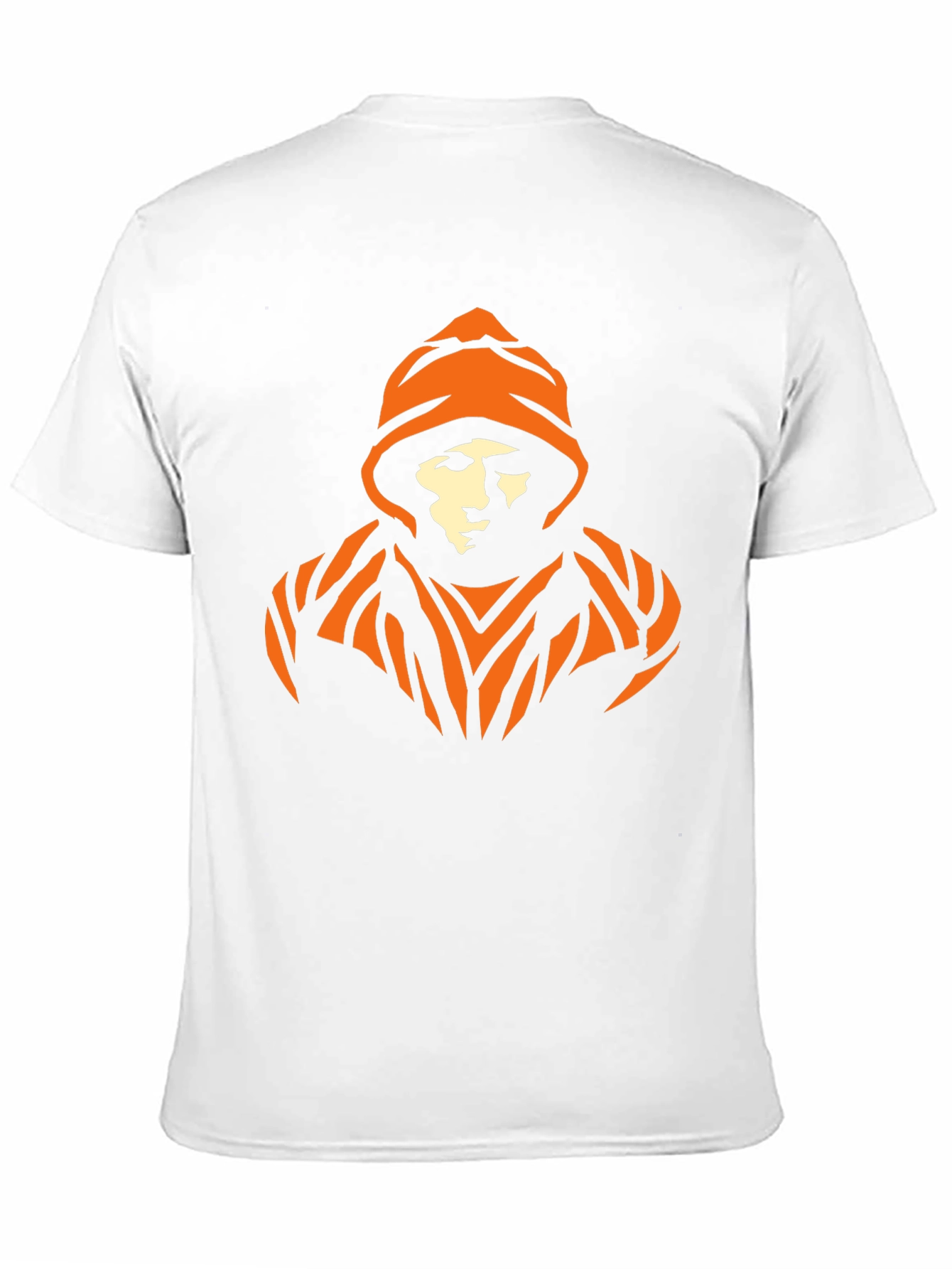 Urban Orange Graphic Black T-Shirt