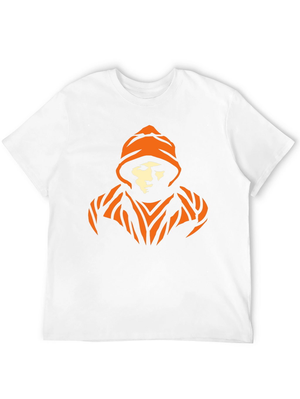 Urban Orange Graphic Black T-Shirt