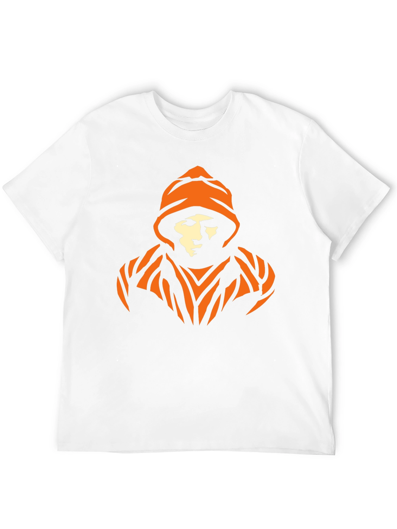 Urban Orange Graphic Black T-Shirt