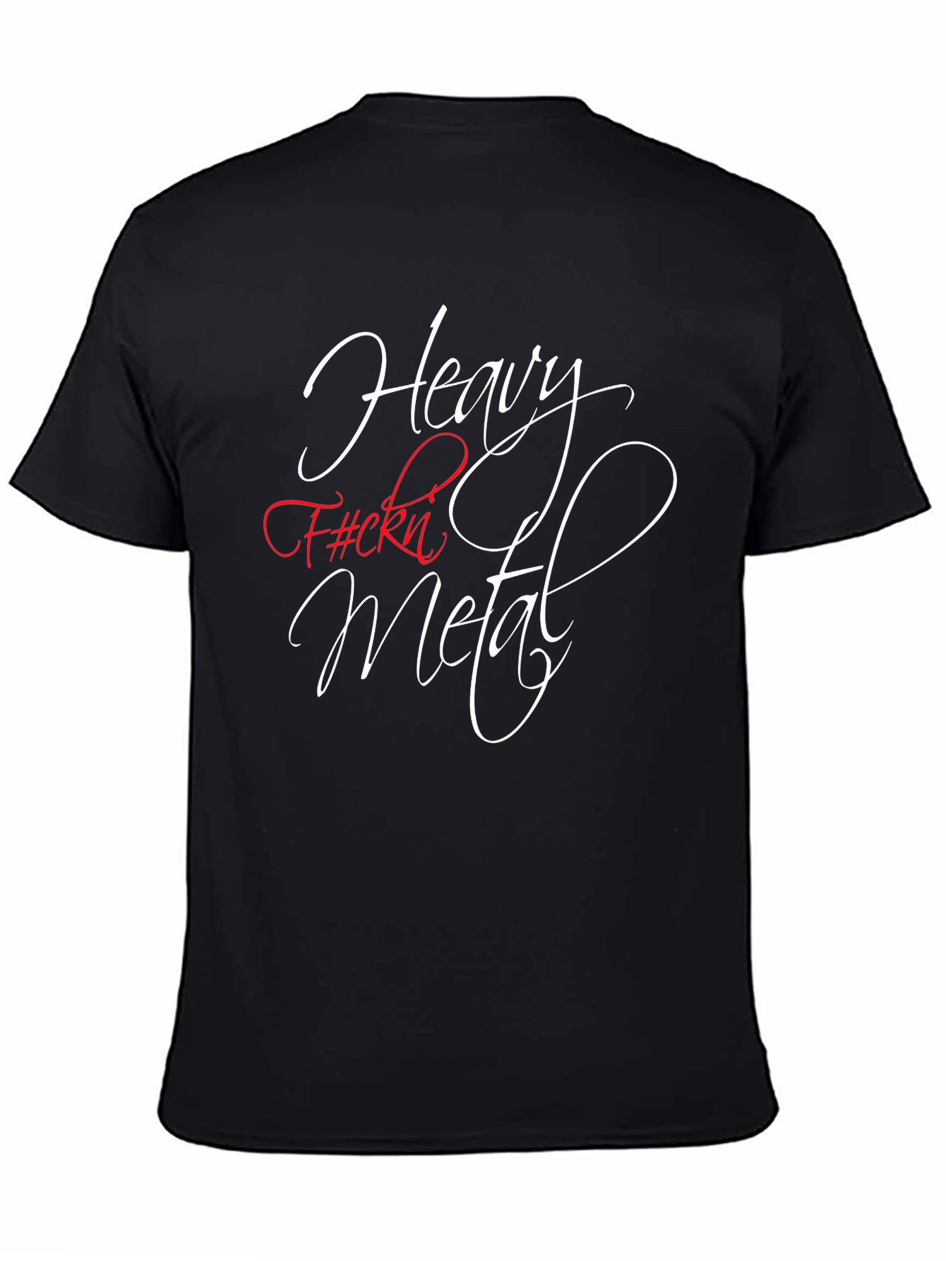 Heavy F#ckn Metal T-Shirt - Black Graphic Tee