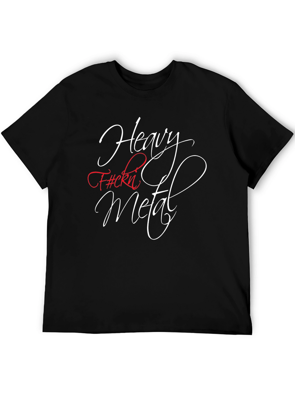 Heavy F#ckn Metal T-Shirt - Black Graphic Tee