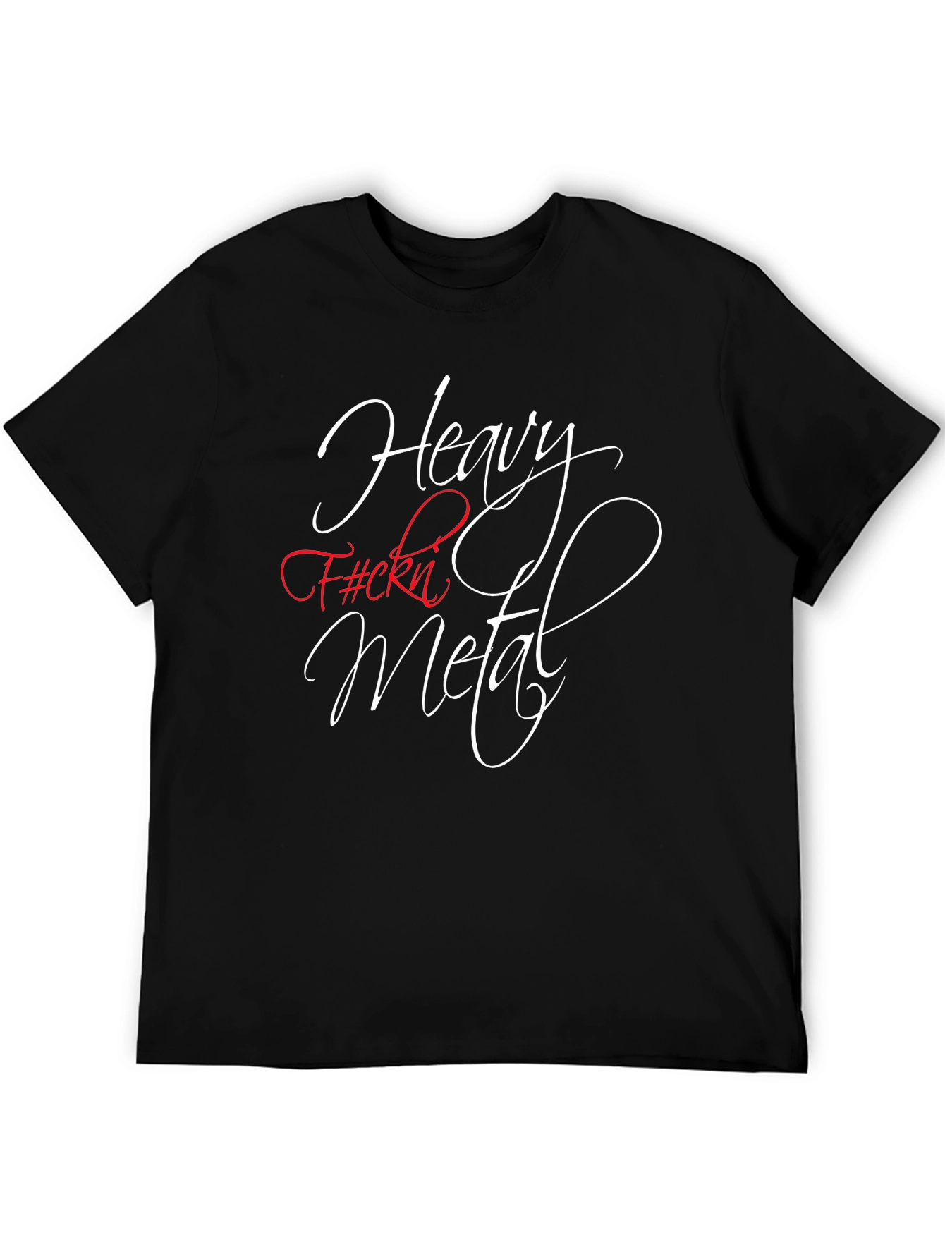 Heavy F#ckn Metal T-Shirt - Black Graphic Tee