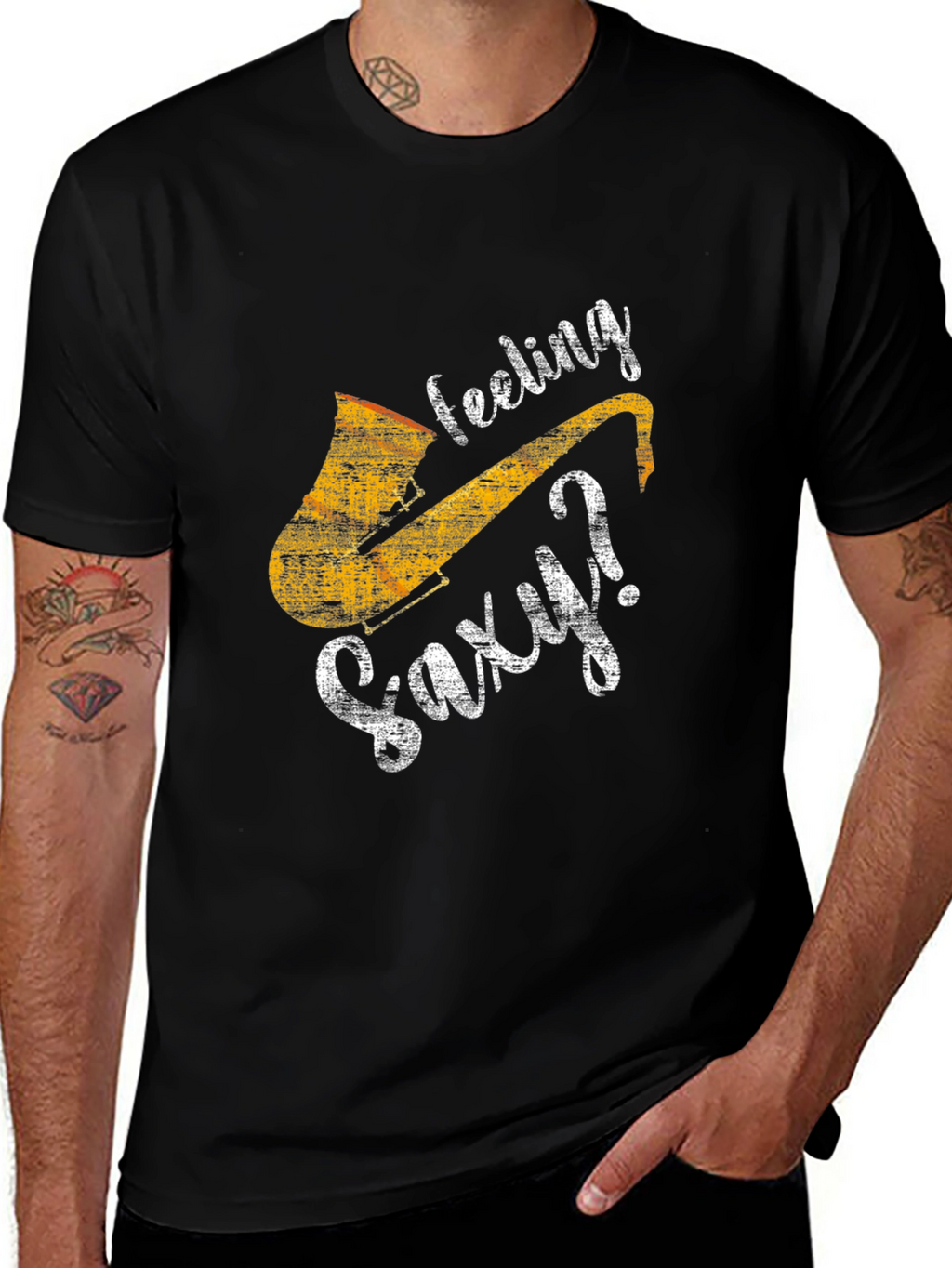 Feeling Saxy? Mens Graphic Tee