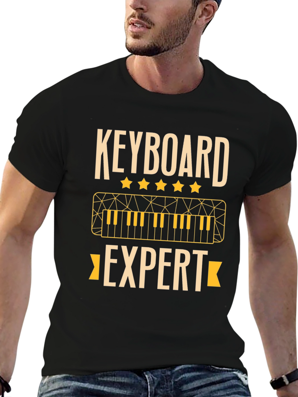 Keyboard Expert Graphic Tee - Musician T-Shirt
