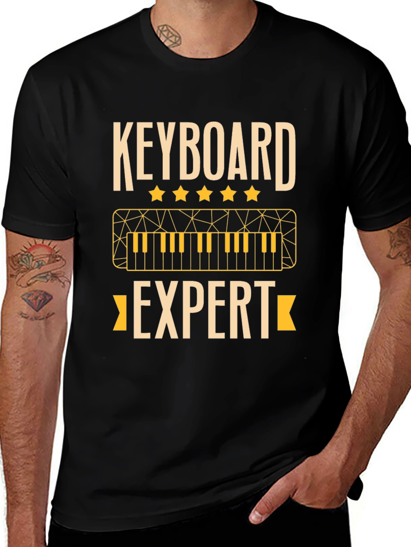 Keyboard Expert Graphic Tee - Musician T-Shirt