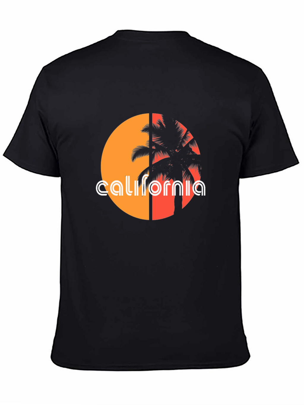 California Palm Tree Sunset Graphic Tee