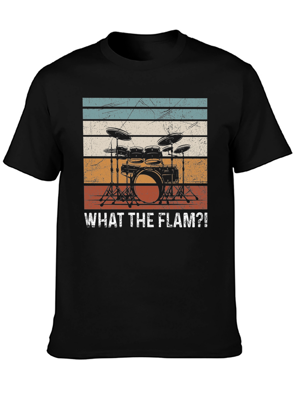 What The Flam?! Drum Set Graphic T-Shirt
