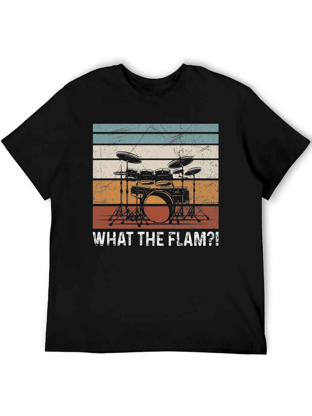 What The Flam?! Drum Set Graphic T-Shirt